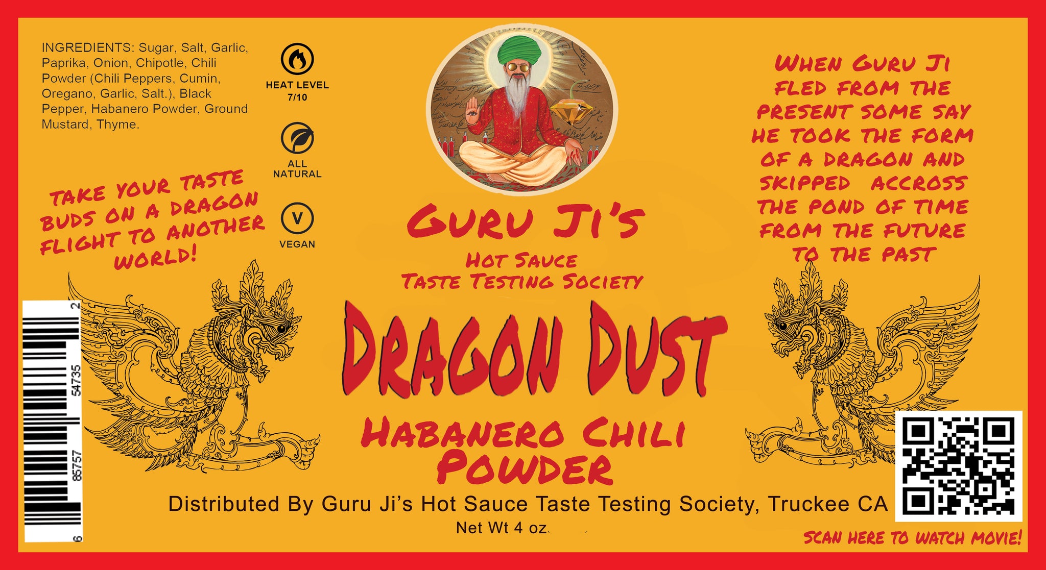Dragon Dust- Habanero Chili Powder | Chili Powder